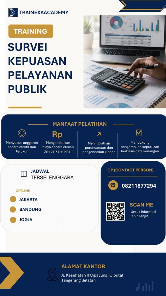 TRAINING SURVEI KEPUASAN PELAYANAN PUBLIK pelatihan SURVEI KEPUASAN PELAYANAN PUBLIK online