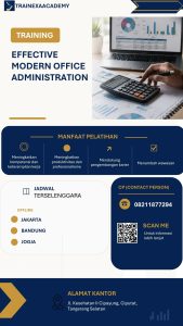 pelatihan EFFECTIVE MODERN OFFICE ADMINISTRATION online